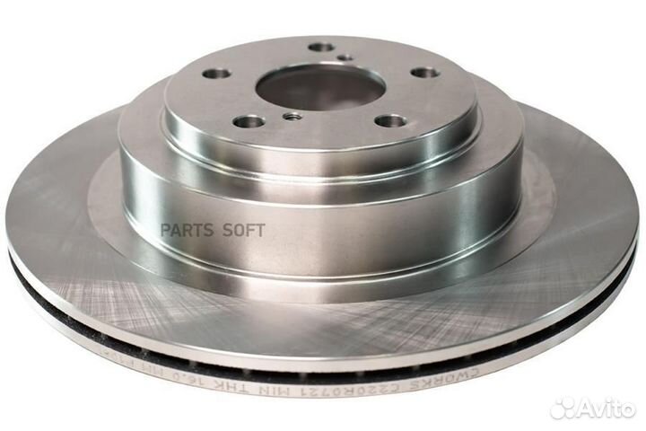 Cworks C220R0721 Диск тормозной задний