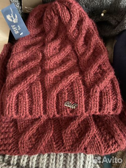 Набор шапка и хомут женский