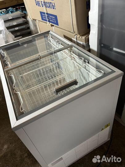 Морозильный ларь 350 flat с прямым стеклом