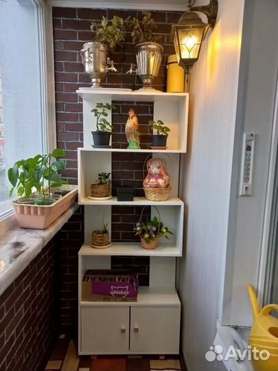 Комбинированный стеллаж Белый