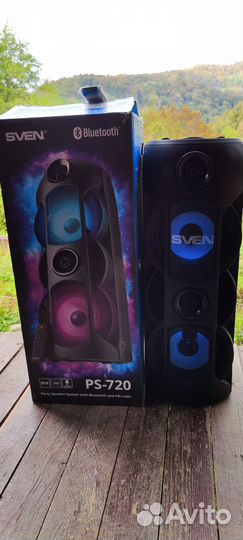 Большая блютуз колонка Sven 720/80w