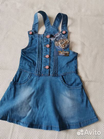 Джинсовый сарафан для девочки