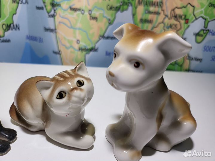 Фарфоровые статуэтки СССР лиса