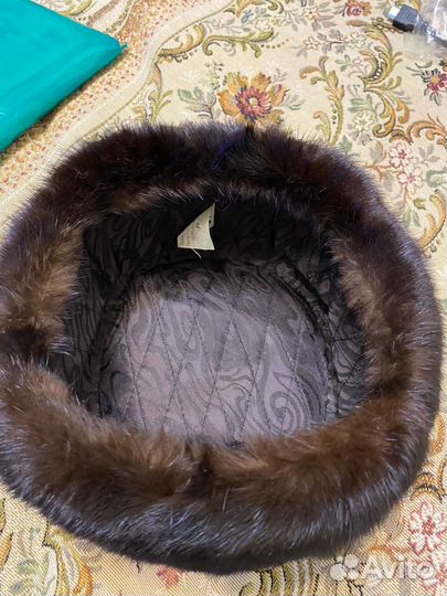 Норковая шапка мужская ушанка