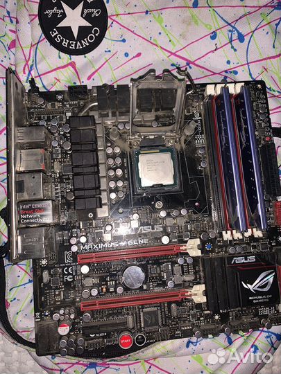 Материнская плата asus Maximus V Gene + i7 3770k