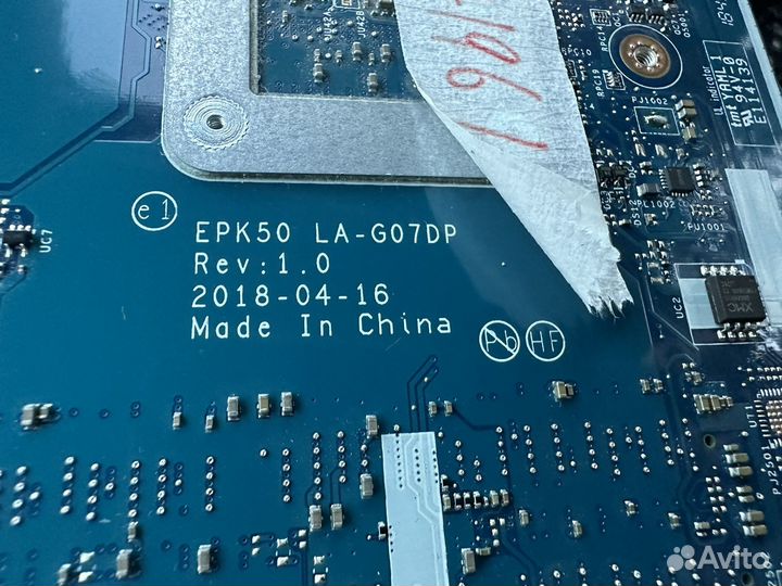 Плата 15T-DA для HP Pavilion 15-DA 250 G7 i3-7020U
