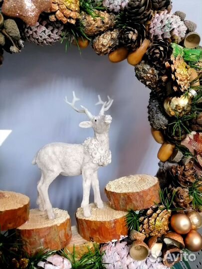 Новогодние веночки, ёлочки и композиции