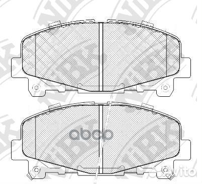 Колодки тормозные дисковые перед PN8865 NiBK