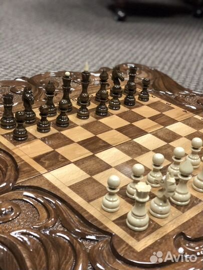 Шахматы нарды шашки 3 в 1