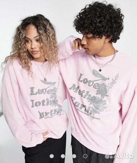 Толстовка reclaimed vintage унисекс