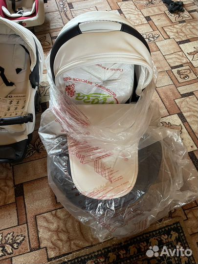 Коляска 2 в 1 adamex barletta экокожа