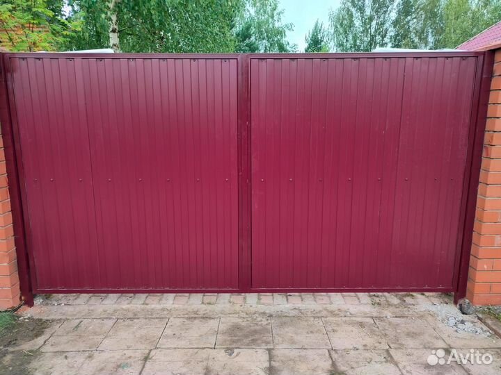 Распашные ворота под ключ