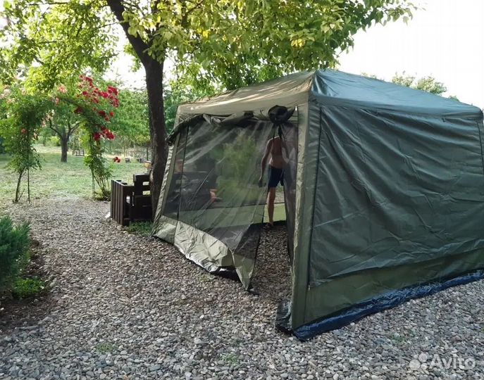 Новый крепкий шатер с антимоскитной сеткой