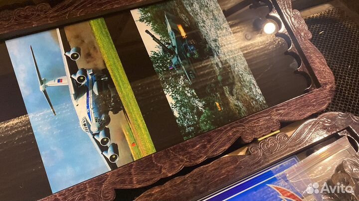 Нарды ручной работы со стеклом