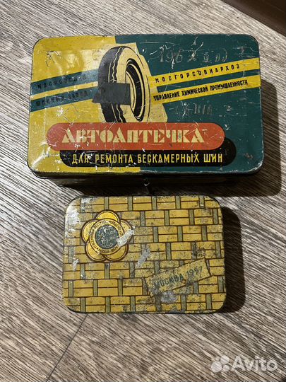 Коробочка жестяная железная СССР