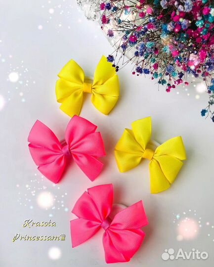 Бантики для девочек ручной работы