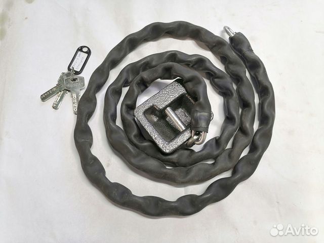 Велозамок, цепь, противоугонка