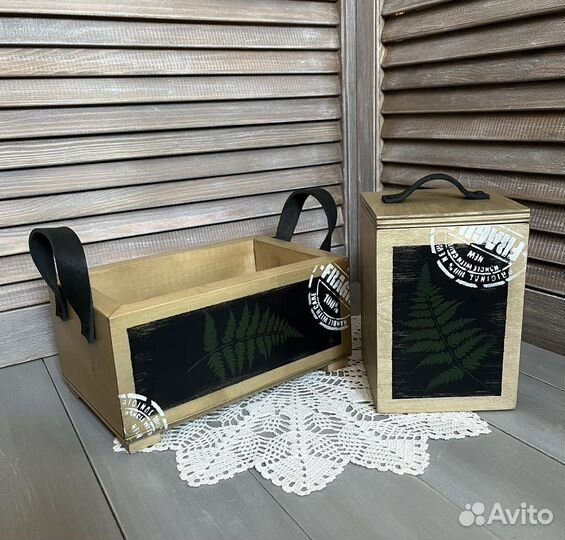 Деревянный декоративный ящик