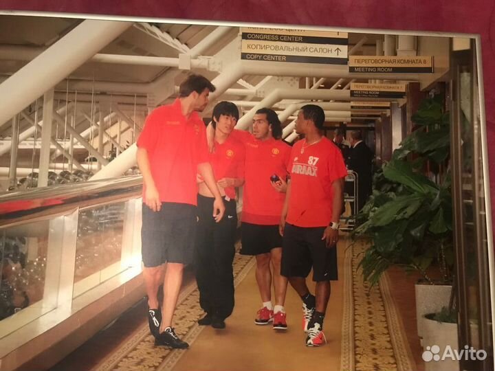 Редкое фото в рамке футболистов мю