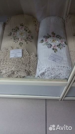 Скатерти льняные,вязанные