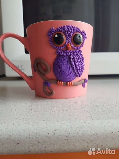 Декор кружек и ложек из полимерной глины