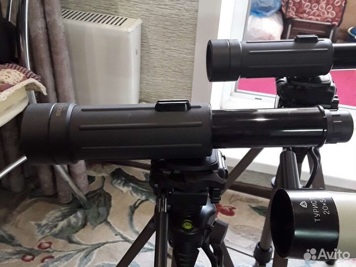 Подзорные трубы с профессиональными штативами