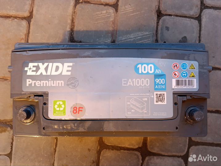 Аккумулятор Exide 100ah EA1000