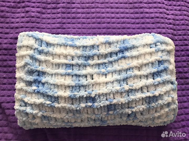 Плед плюшевый ручная работа