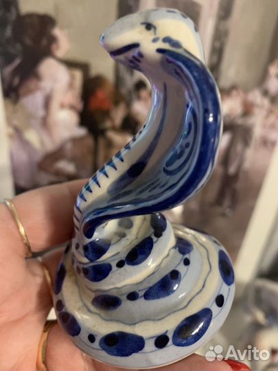 Змея, винтажный фарфор