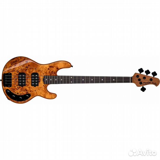 Sterling StingRay HH Poplar Burl Top Amber - Бас-г
