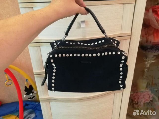 Сумка замшевая