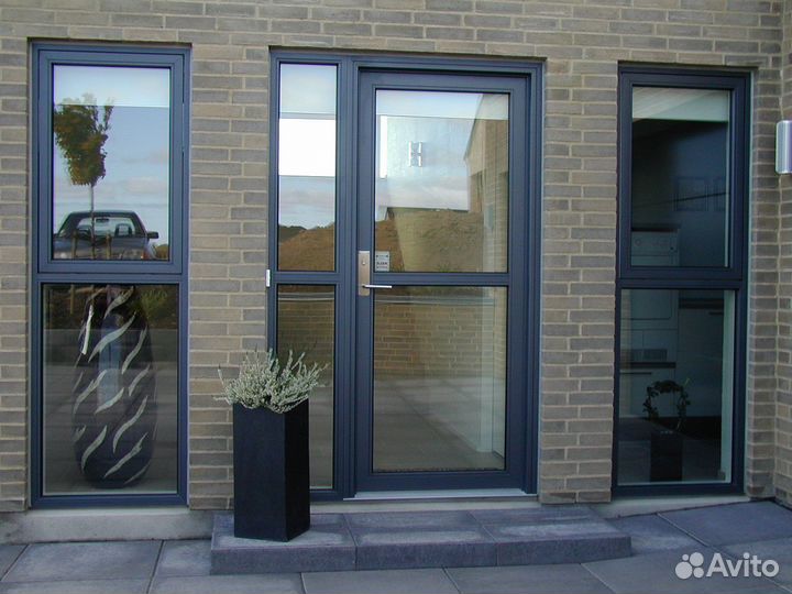 Алюминиевые входные двери
