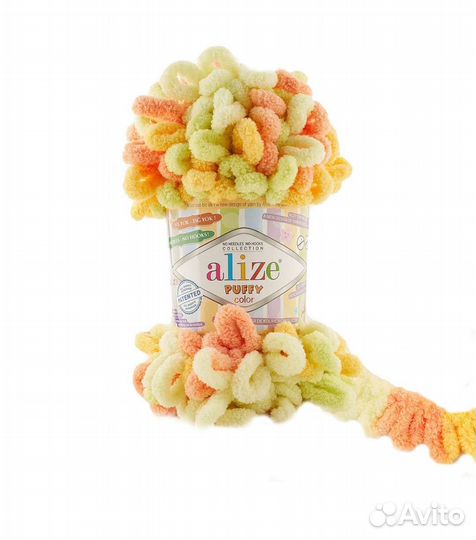 Пряжа 6313 Alize Puffi kolor (цена за 5 мотков)