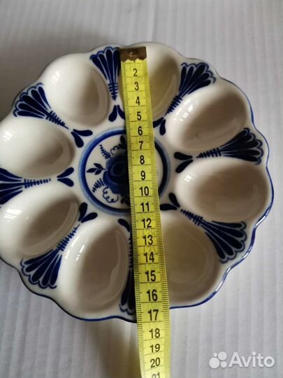 Подставка под яйца, пасхальная, Гжель