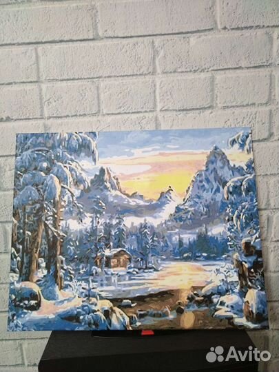 Картина на подрамнике по номерам