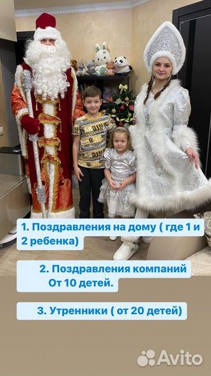 Дед мороз и снегурочка на дом