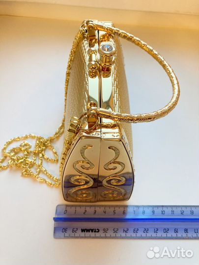 Сумка театральная золотая