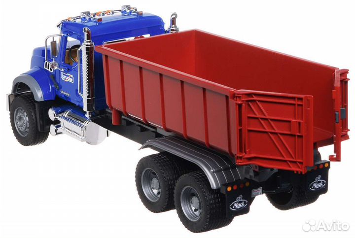 Самосвал контейнеровоз Bruder Mack 02822 редкий