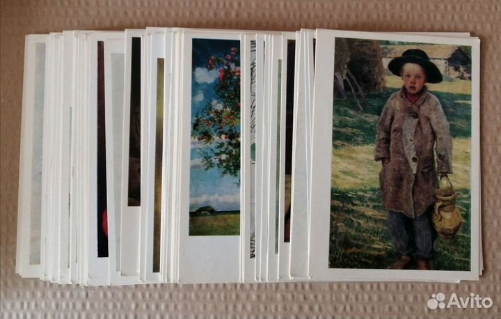 Открытки СССР живопись, 80е гг