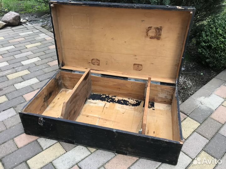 Старинный антикварный ящик, сундук СССР