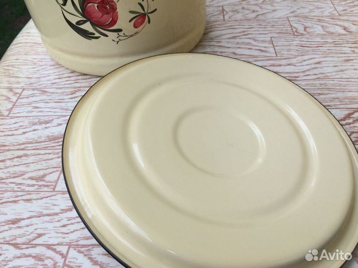 Бак эмалированный с ручкой