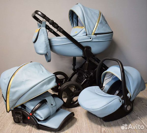 Коляска 3в1 Verdi Mirage Soft (гелевые колеса)