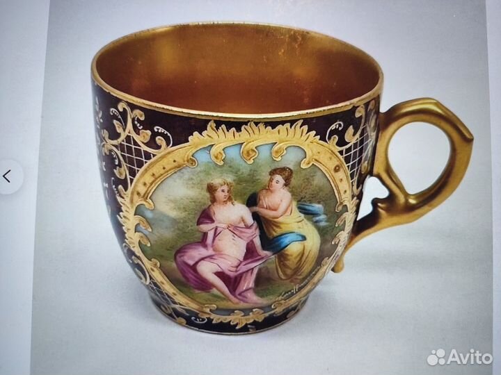 Антик сервиз Старая Вена фарфор 19 век