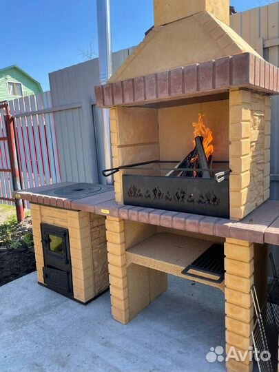 Комплект. Барбекю печь (мангал) и печь под казан