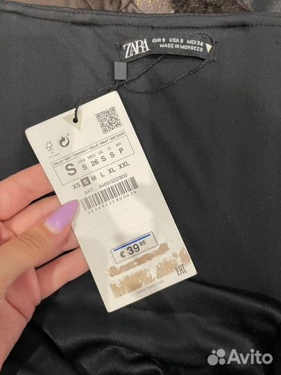 Кожаное платье zara