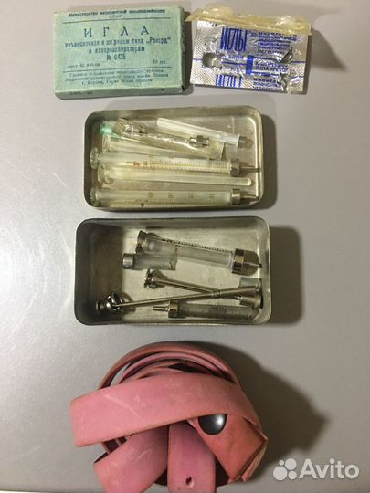 Шприц стеклянный СССР