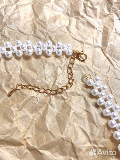 Чокер жемчужный ручная работа