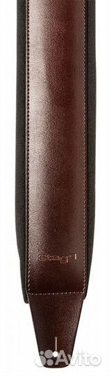 Гитарный кожаный ремень Stagg slpl-buckle BRW