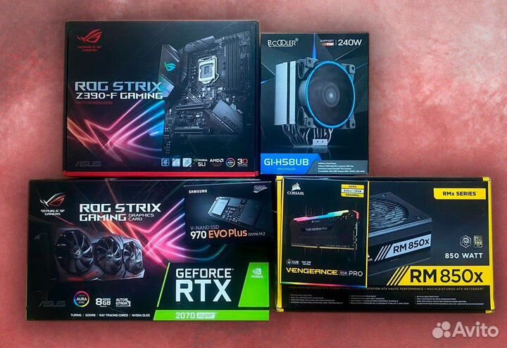 Игровой пк Asus RTX 2070 Super i7 8700 16GB озу