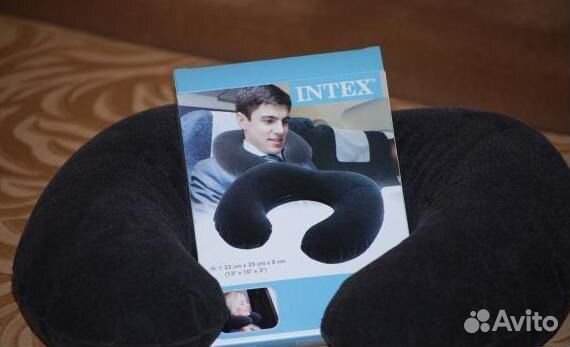 Подушка надувная дорожная intex